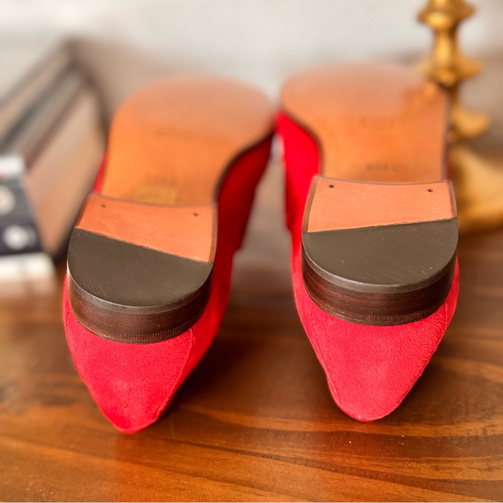 Gucci Red Leather Sole Loafers - Picture 7 of 11